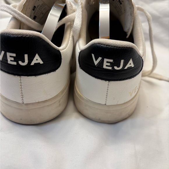 Veja White and Black Sneakers - Picture 3 of 5